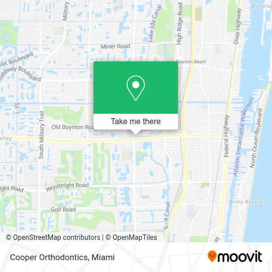 Cooper Orthodontics map