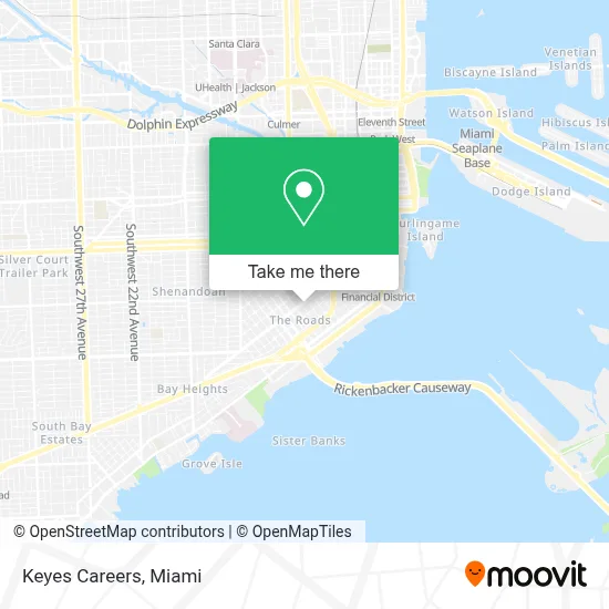 Keyes Careers map