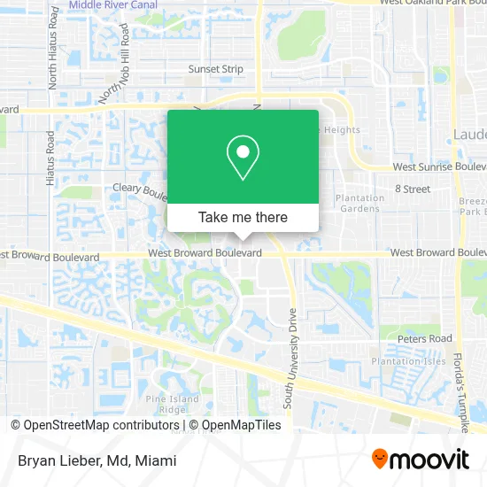Bryan Lieber, Md map