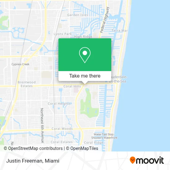 Justin Freeman map