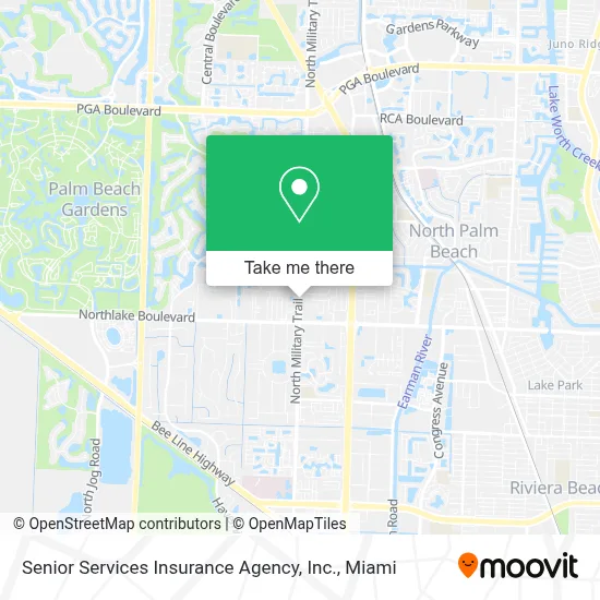 Senior Services Insurance Agency, Inc. map