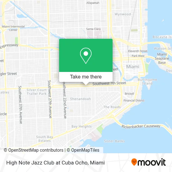 High Note Jazz Club at Cuba Ocho map