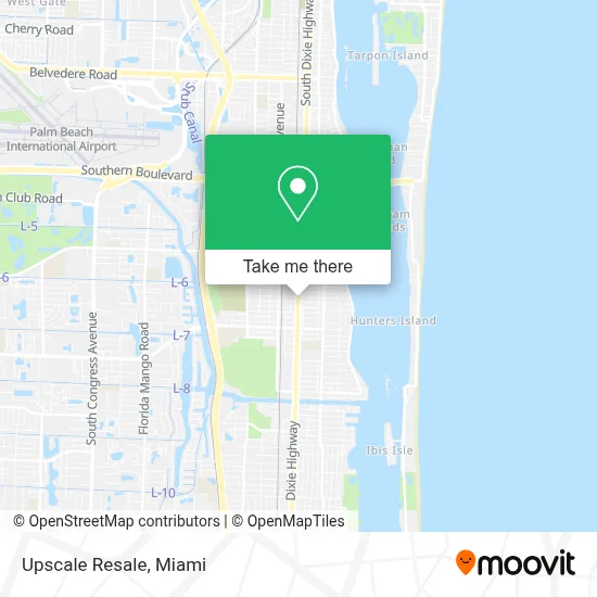 Upscale Resale map
