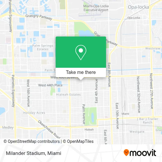 Milander Stadium map