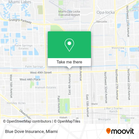 Blue Dove Insurance map
