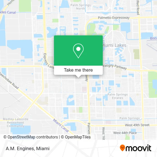 A.M. Engines map