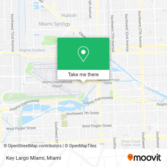 Key Largo Miami map