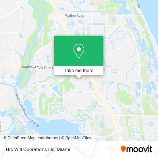 His Will Operations Llc map