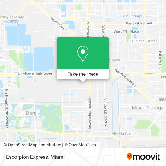 Escorpion Express map