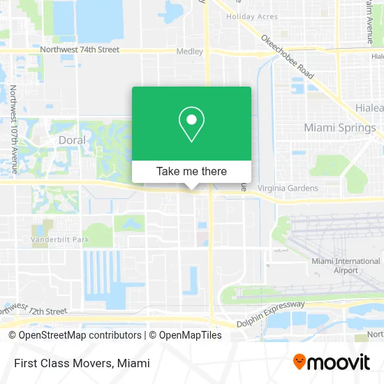 First Class Movers map