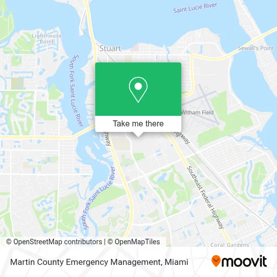 Martin County Emergency Management map