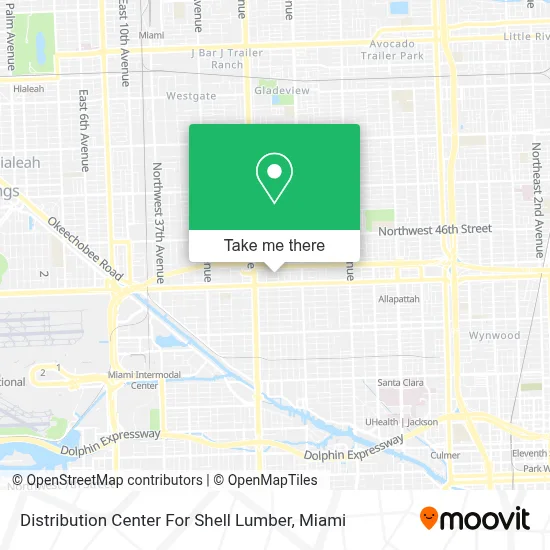 Distribution Center For Shell Lumber map