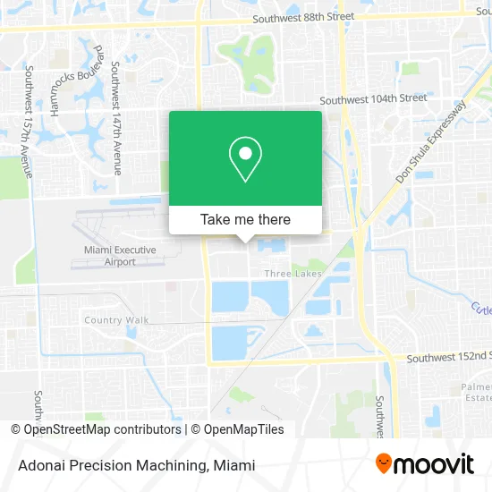 Adonai Precision Machining map