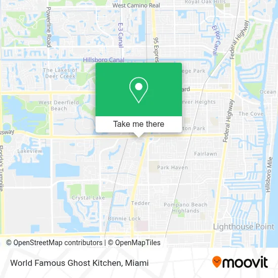 World Famous Ghost Kitchen map