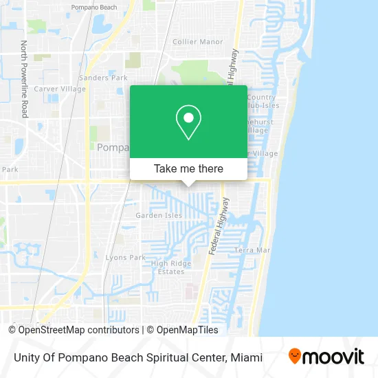 Unity Of Pompano Beach Spiritual Center map