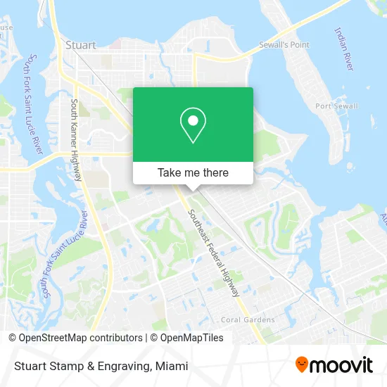 Stuart Stamp & Engraving map