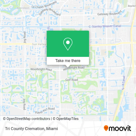 Tri County Cremation map