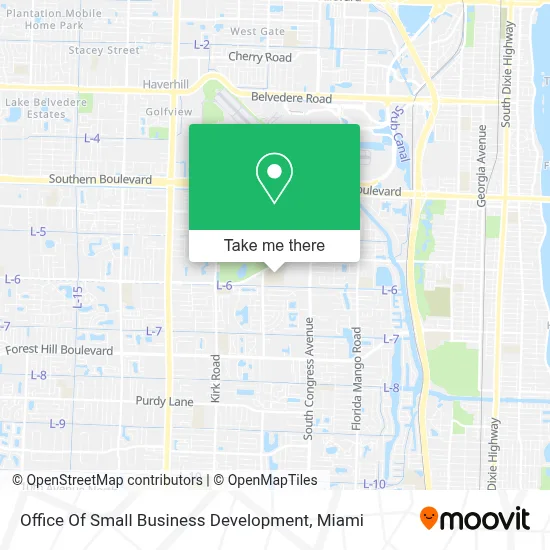 Office Of Small Business Development map