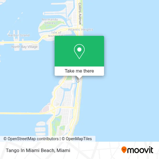 Tango In Miami Beach map