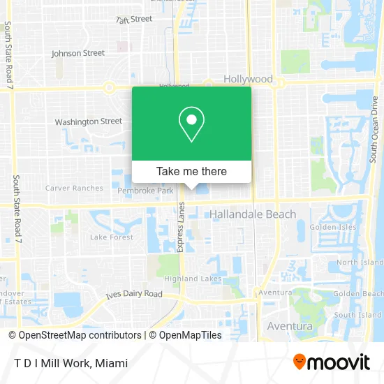 T D I Mill Work map