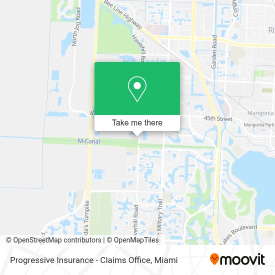 Progressive Insurance - Claims Office map