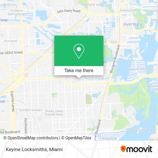 Keyme Locksmiths map