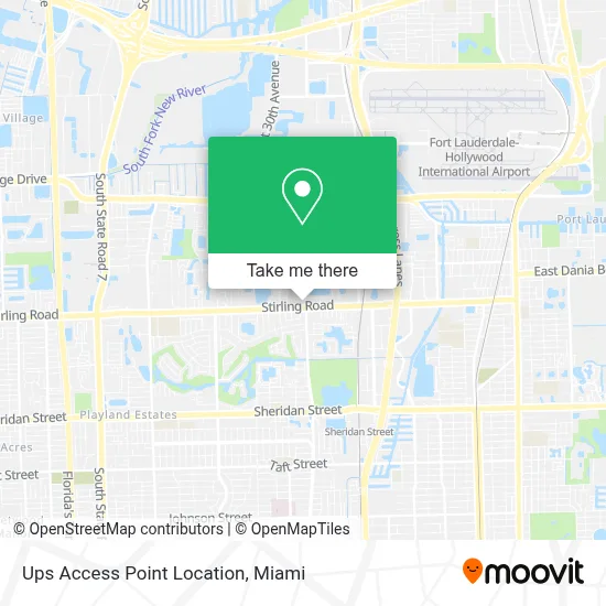 Ups Access Point Location map