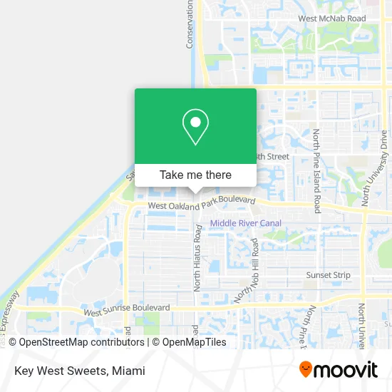 Key West Sweets map