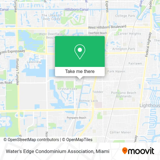 Water's Edge Condominium Association map