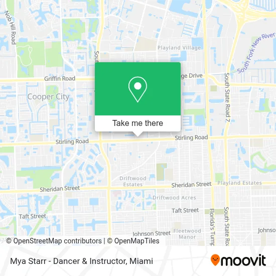 Mya Starr - Dancer & Instructor map