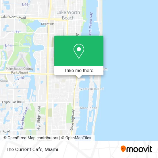 The Current Cafe map