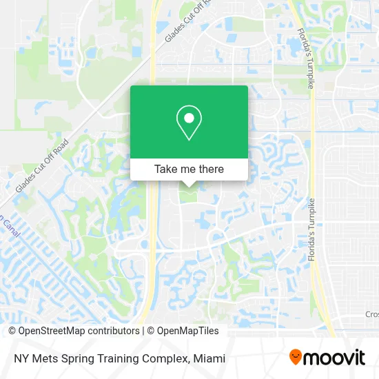 NY Mets Spring Training Complex map