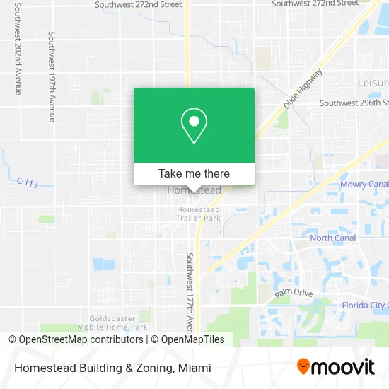 Homestead Building & Zoning map