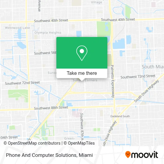 Phone And Computer Solutions map