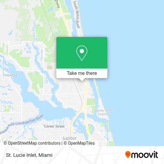 St. Lucie Inlet map
