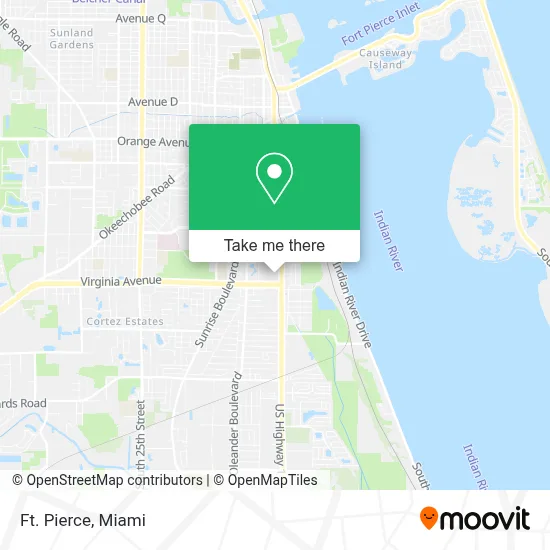 Ft. Pierce map