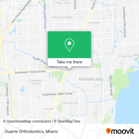 Duarte Orthodontics map
