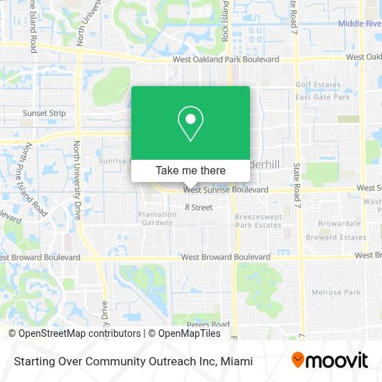 Starting Over Community Outreach Inc map
