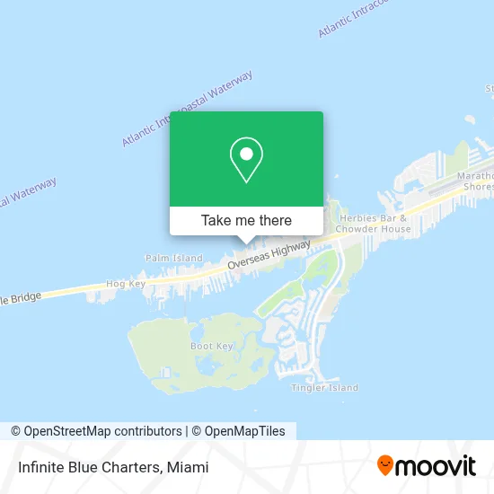Infinite Blue Charters map