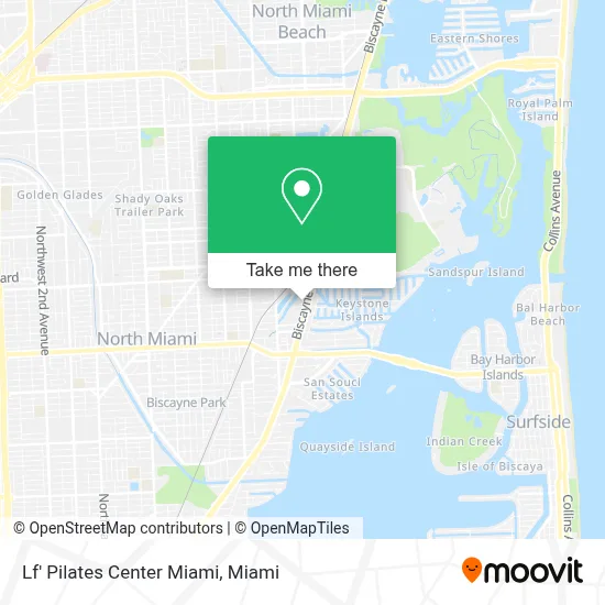 Lf' Pilates Center Miami map