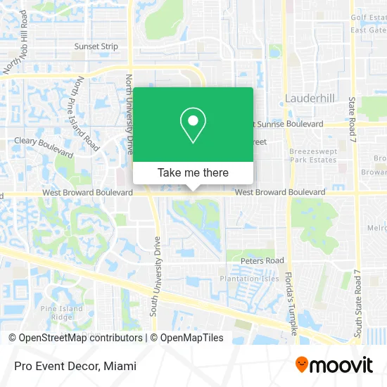 Pro Event Decor map