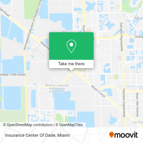 Insurance Center Of Dade map