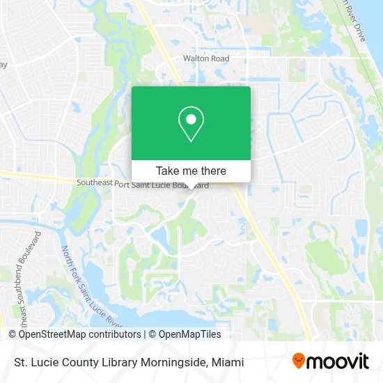 St. Lucie County Library Morningside map