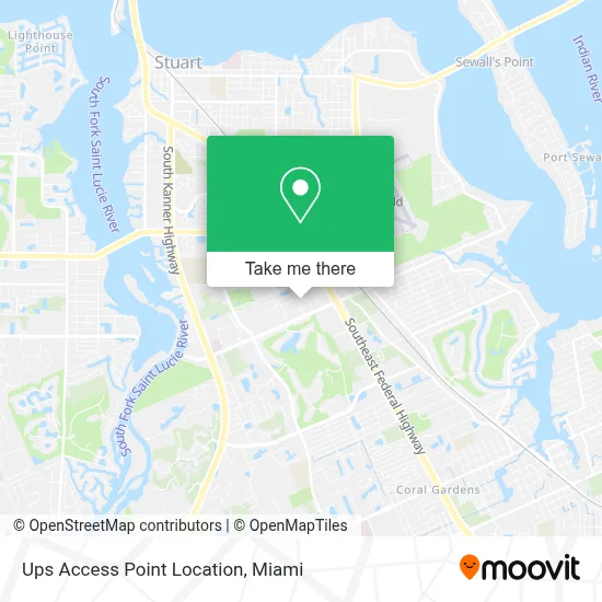 Ups Access Point Location map