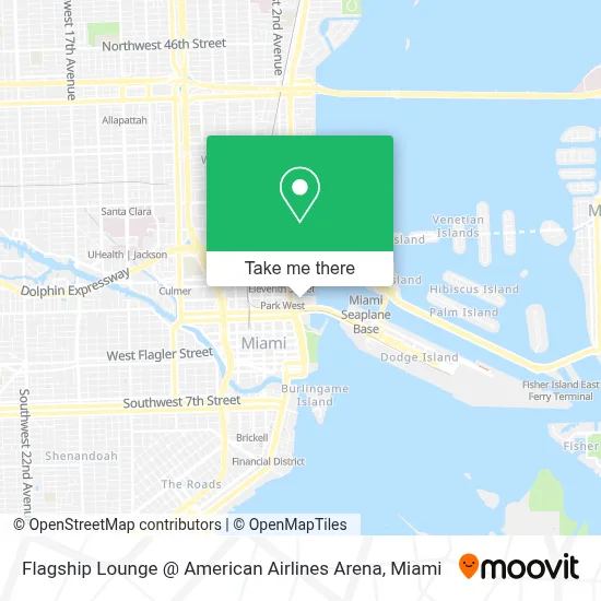 Flagship Lounge @ American Airlines Arena map