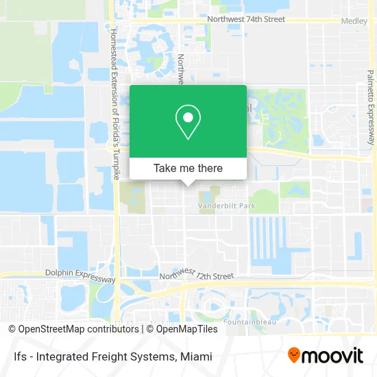 Ifs - Integrated Freight Systems map
