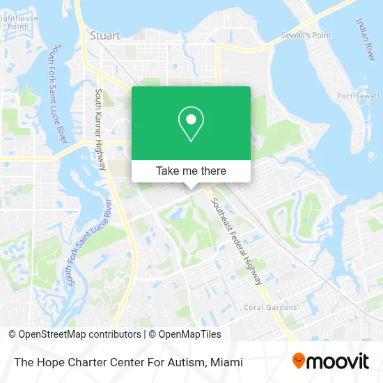 The Hope Charter Center For Autism map