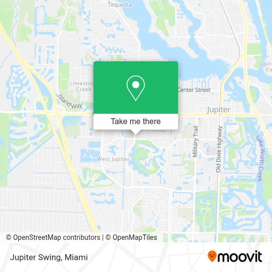 Jupiter Swing map