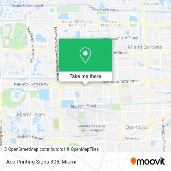 Ace Printing Signs 305 map