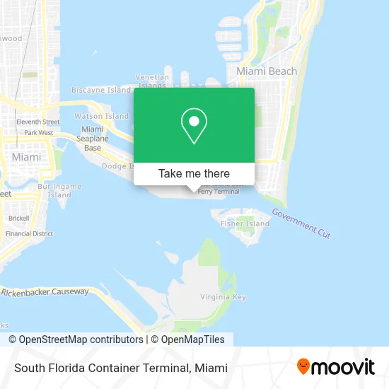 South Florida Container Terminal map